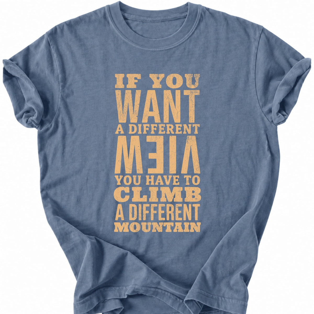Printify T-Shirt Blue Jean / S Different Mountain T-Shirt