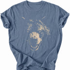 Printify T-Shirt Blue Jean / S Gritty Bear Scare T-Shirt