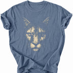 Printify T-Shirt Blue Jean / S Gritty Lion T-Shirt