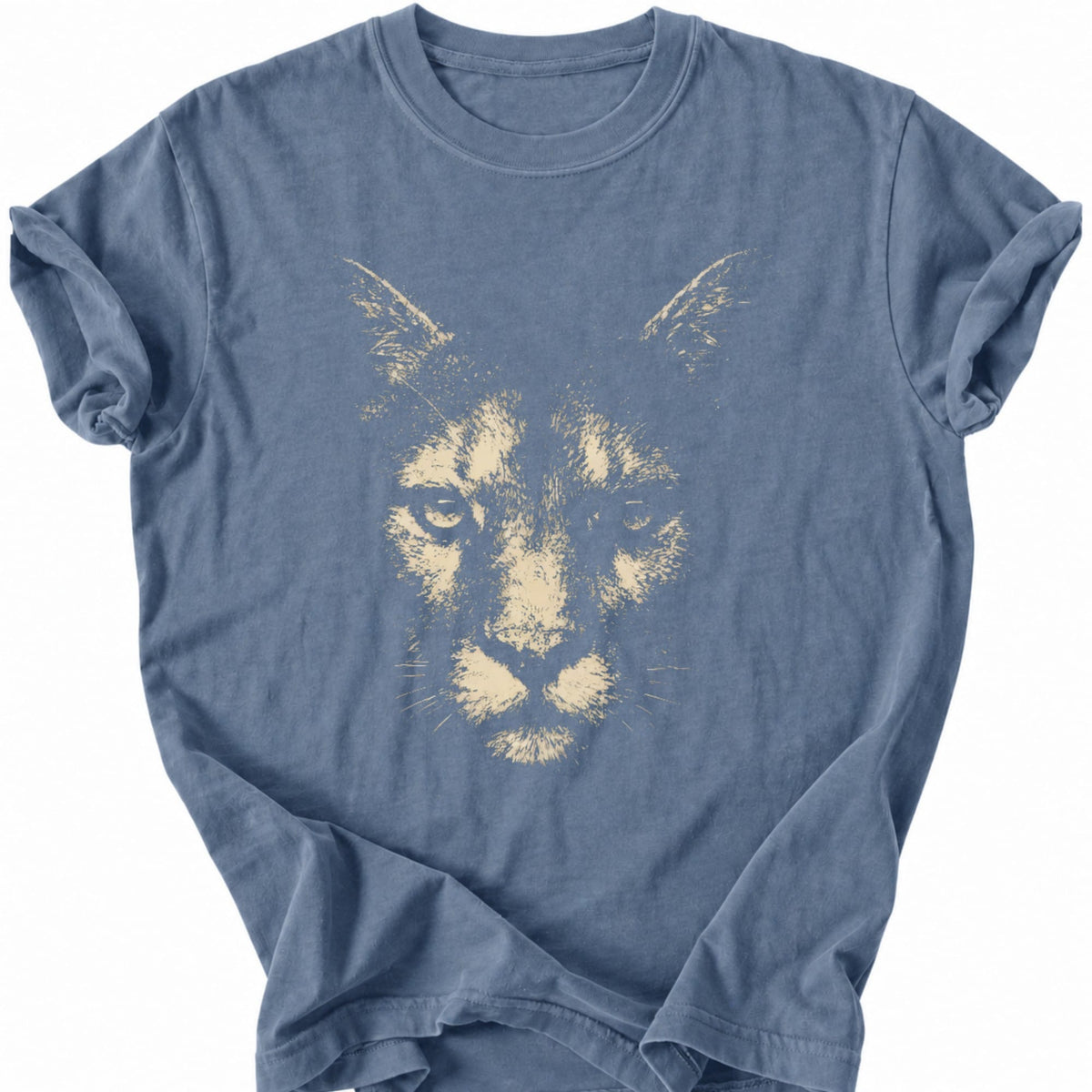Printify T-Shirt Blue Jean / S Gritty Lion T-Shirt