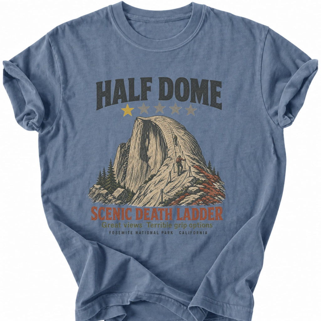 Printify T-Shirt Blue Jean / S Half Dome One Star