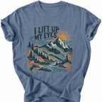 Printify T-Shirt Blue Jean / S Mountains Rise T-Shirt