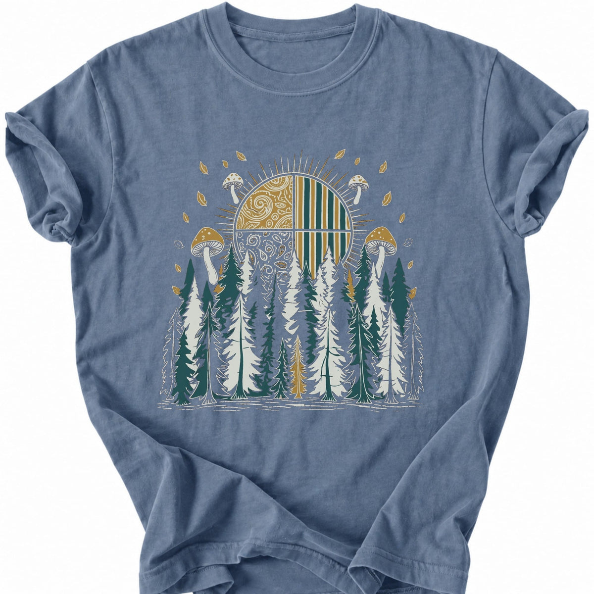 Printify T-Shirt Blue Jean / S Mushroom Forest T-Shirt