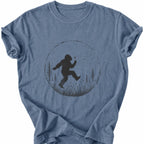 Printify T-Shirt Blue Jean / S Peaks Peckers Bigfoot - Frollicking Big Foot Dark