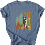 Printify T-Shirt Blue Jean / S Peaks Peckers Bigfoot - Mid-Century Pecker