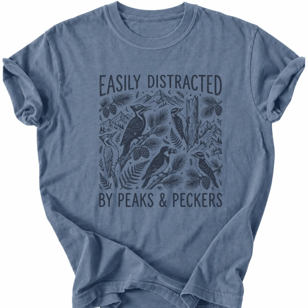 Printify T-Shirt Blue Jean / S Peaks Peckers Bigfoot - Peaks and Peckers