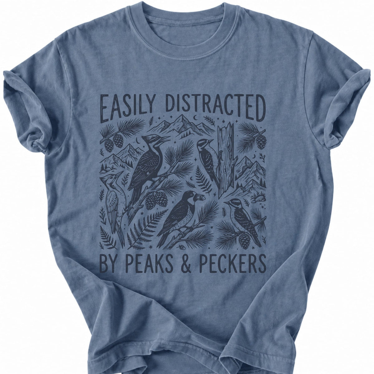 Printify T-Shirt Blue Jean / S Peaks Peckers Bigfoot - Peaks and Peckers