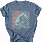 Printify T-Shirt Blue Jean / S Petal Tide T-Shirt