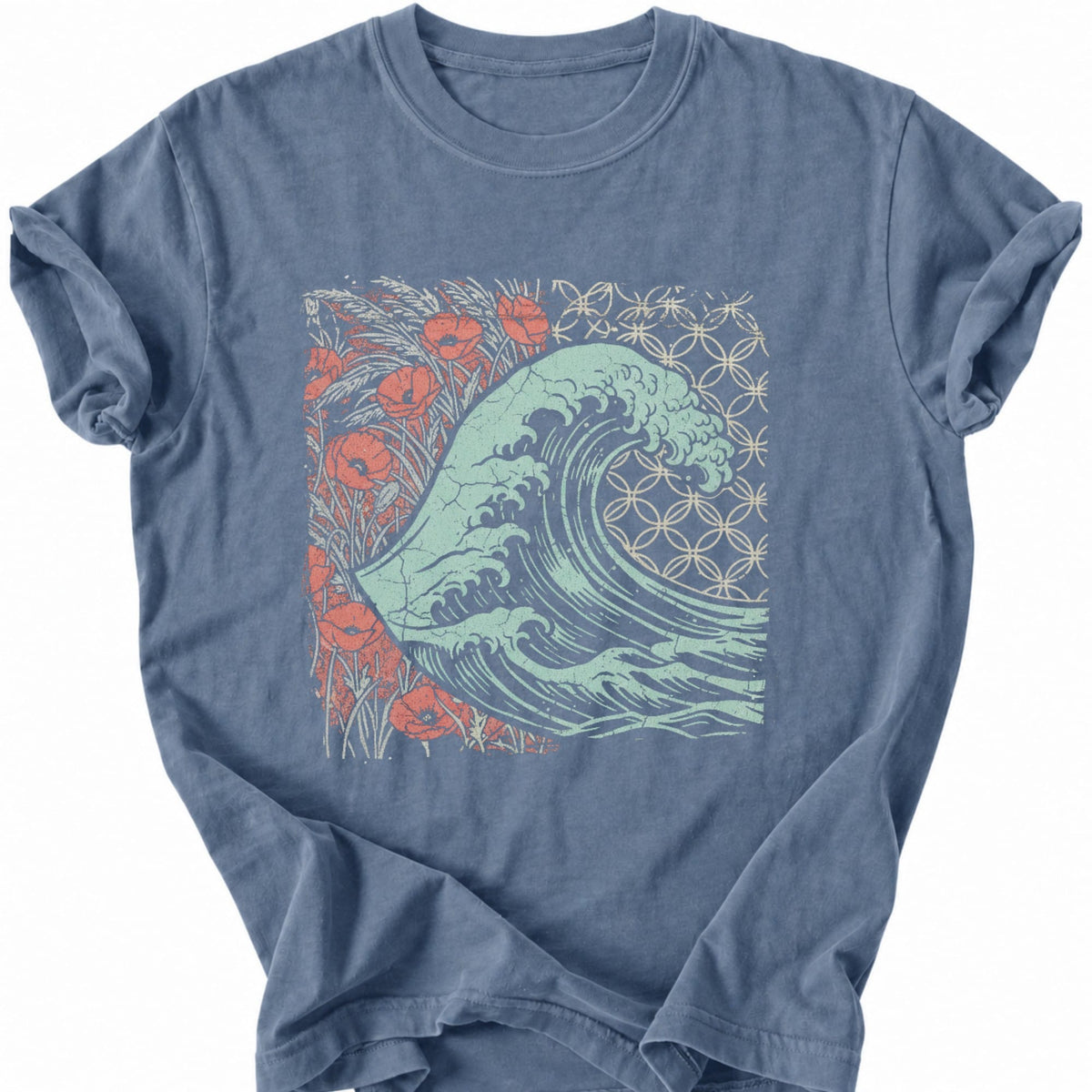 Printify T-Shirt Blue Jean / S Petal Tide T-Shirt