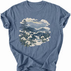 Printify T-Shirt Blue Jean / S Ridge And Bloom T-Shirt