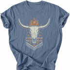 Printify T-Shirt Blue Jean / S Sacred Horns T-Shirt