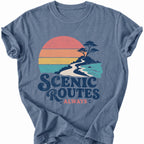 Printify T-Shirt Blue Jean / S Scenic Routes Always T-Shirt