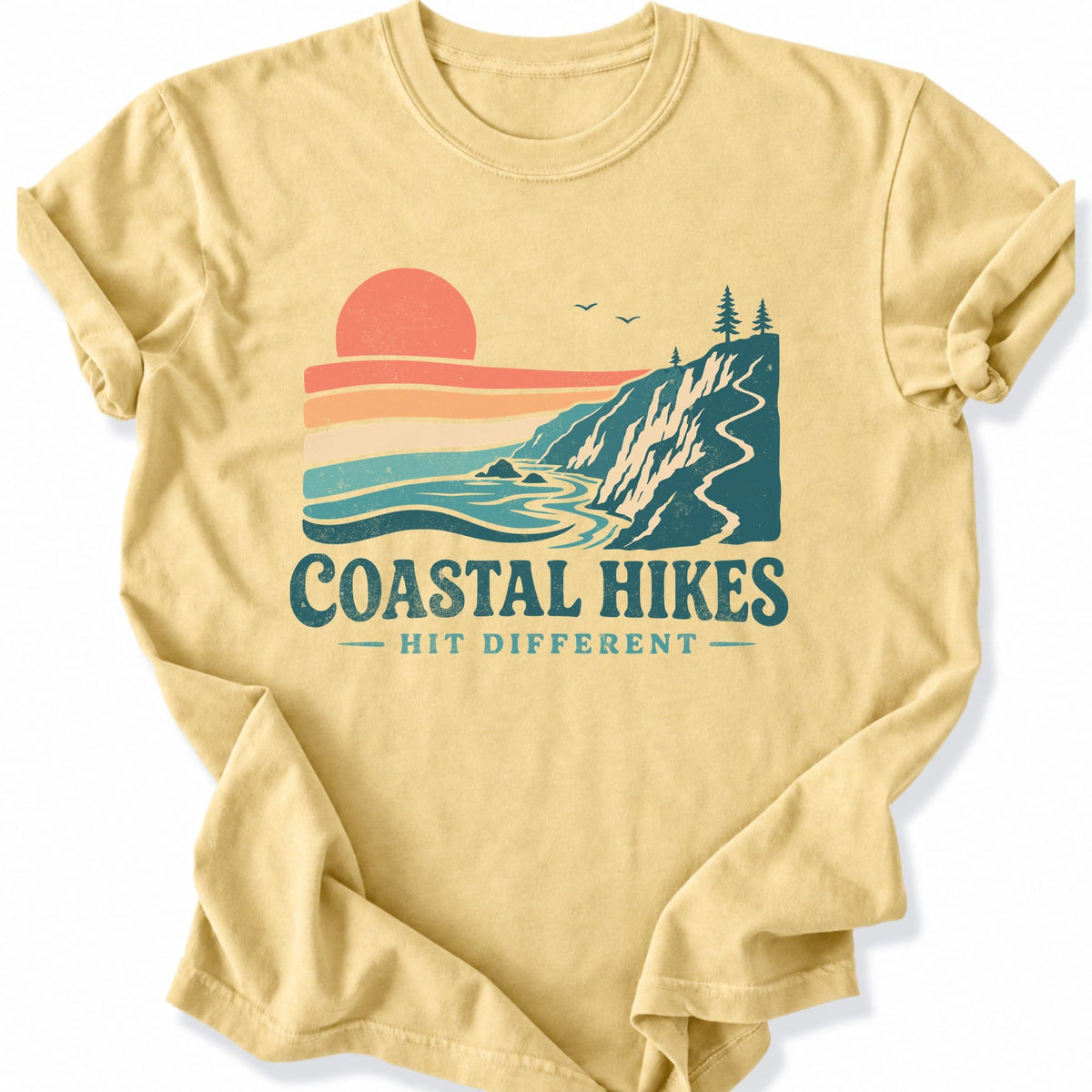 Printify T-Shirt Butter / S Coastal Hikes T-Shirt