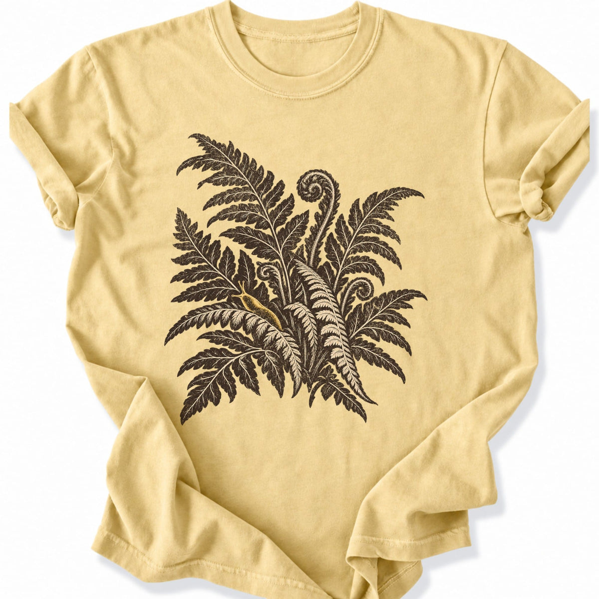 Printify T-Shirt Butter / S Fern & Banana Sluf T-Shir T-Shirt