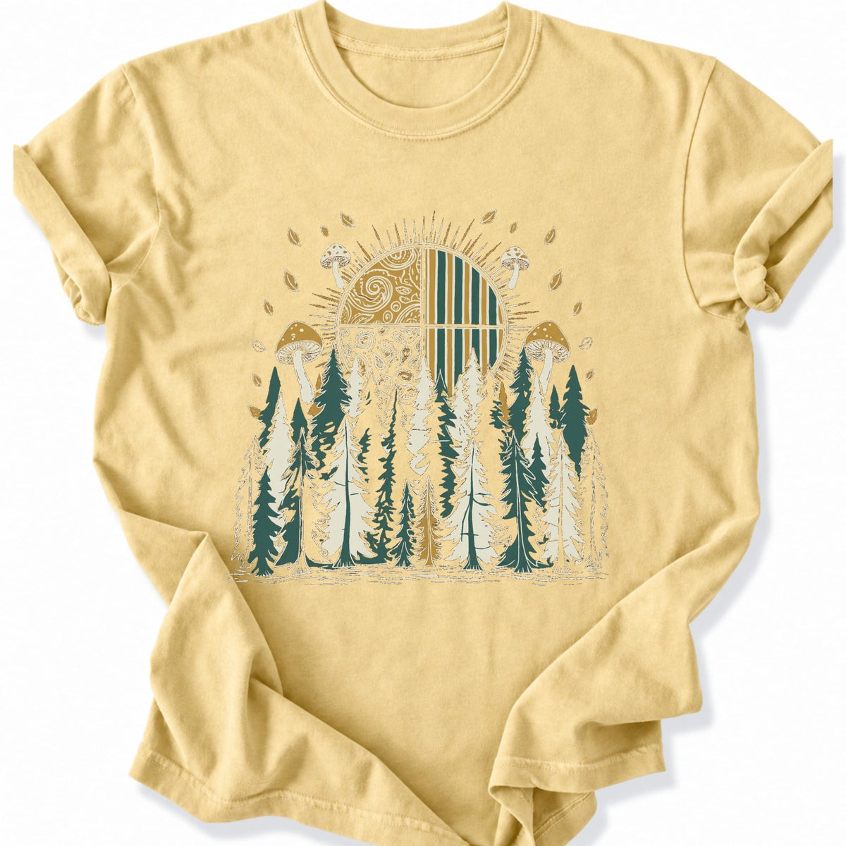 Printify T-Shirt Butter / S Mushroom Forest T-Shirt