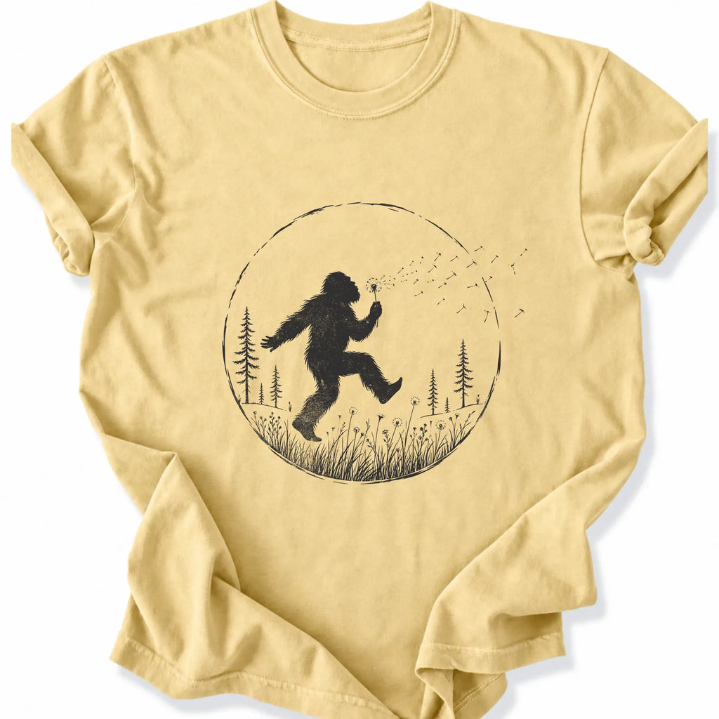 Printify T-Shirt Butter / S Peaks Peckers Bigfoot - Frollicking Big Foot Dark