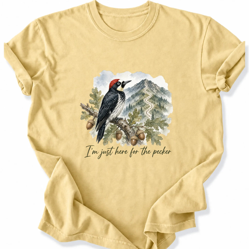 Printify T-Shirt Butter / S Peaks Peckers Bigfoot - Pecker watercolor