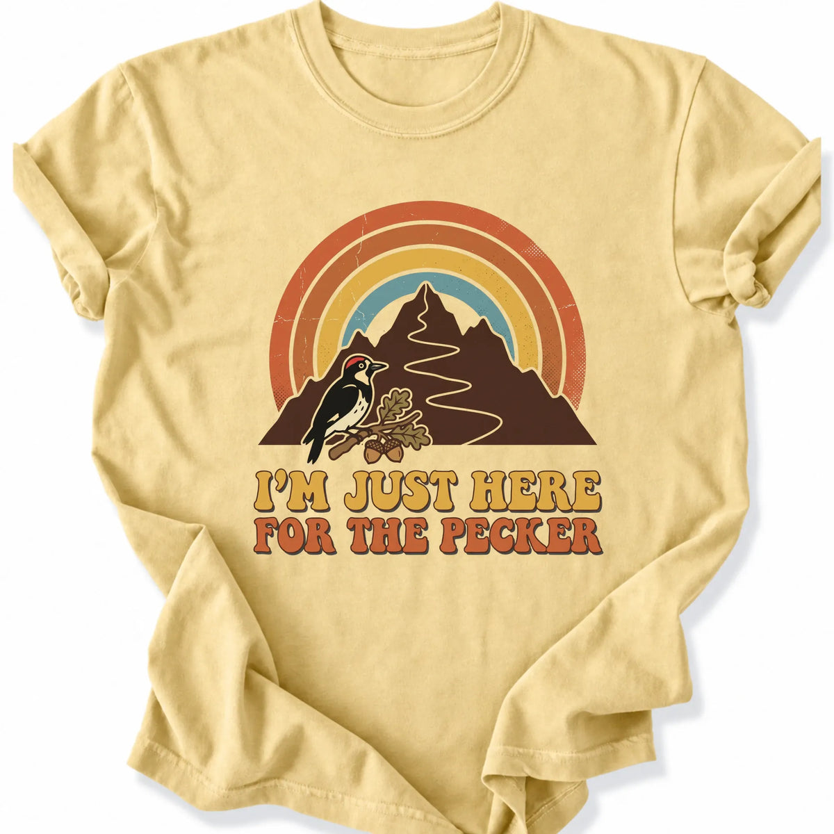 Printify T-Shirt Butter / S Peaks Peckers Bigfoot - Retro Pecker