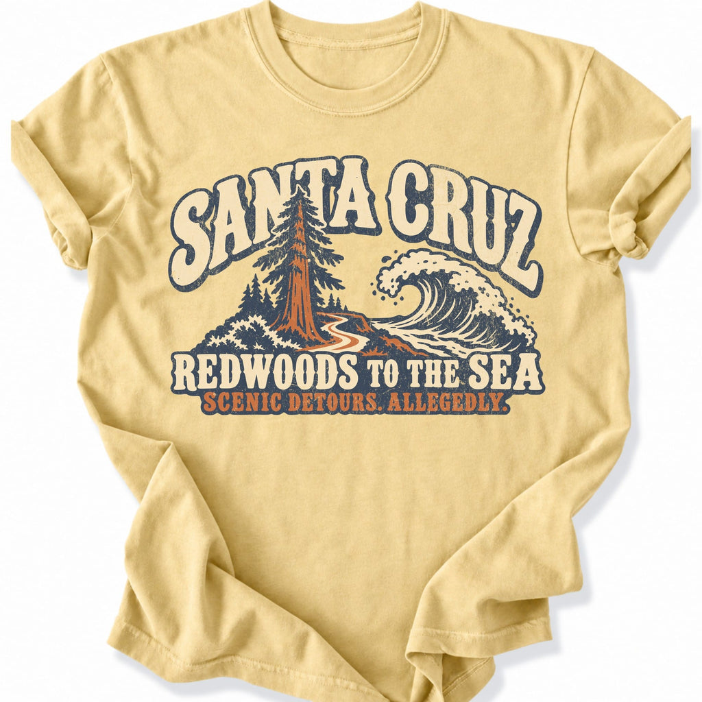 Printify T-Shirt Butter / S Santa Cruz Scenic T-Shirt