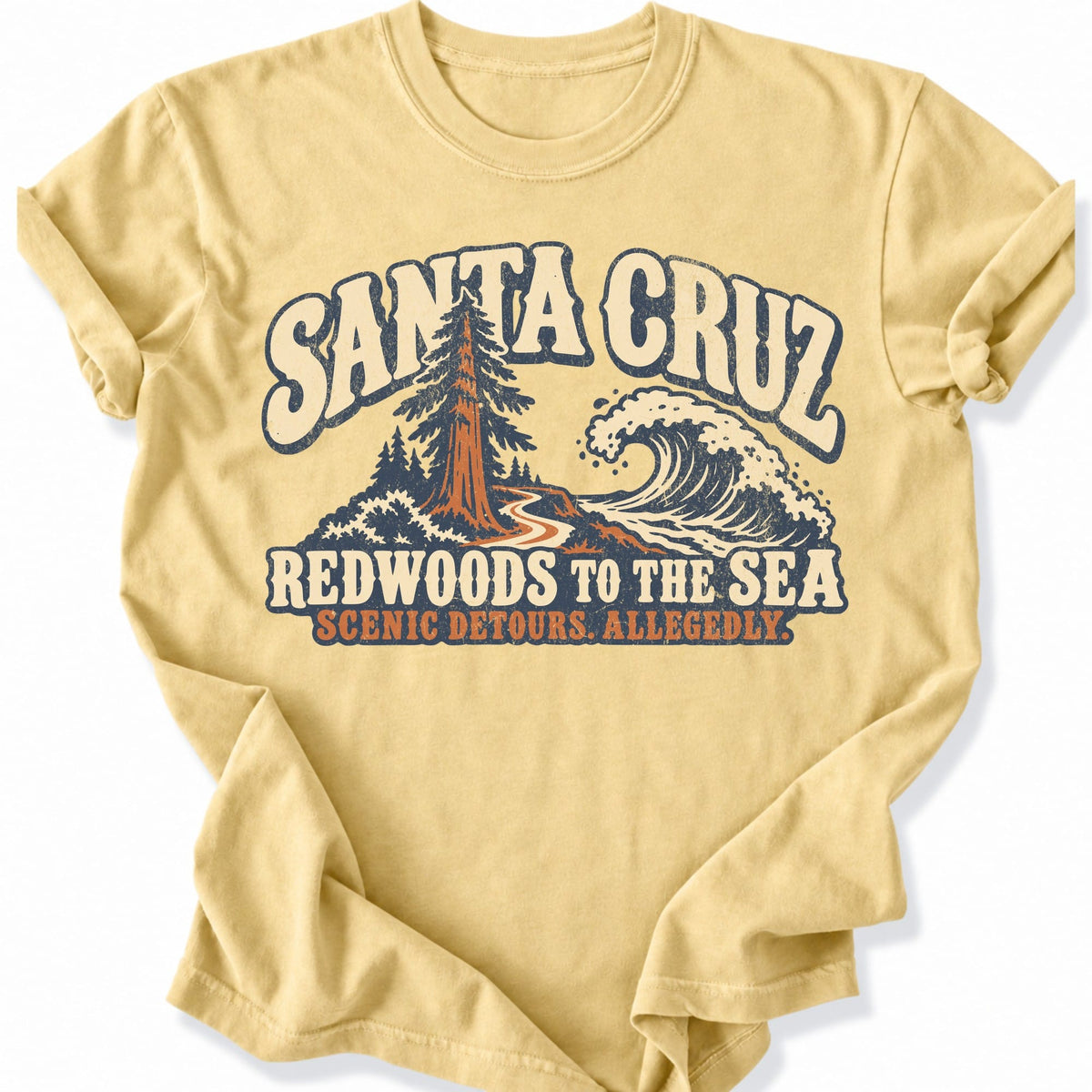 Printify T-Shirt Butter / S Santa Cruz Scenic T-Shirt