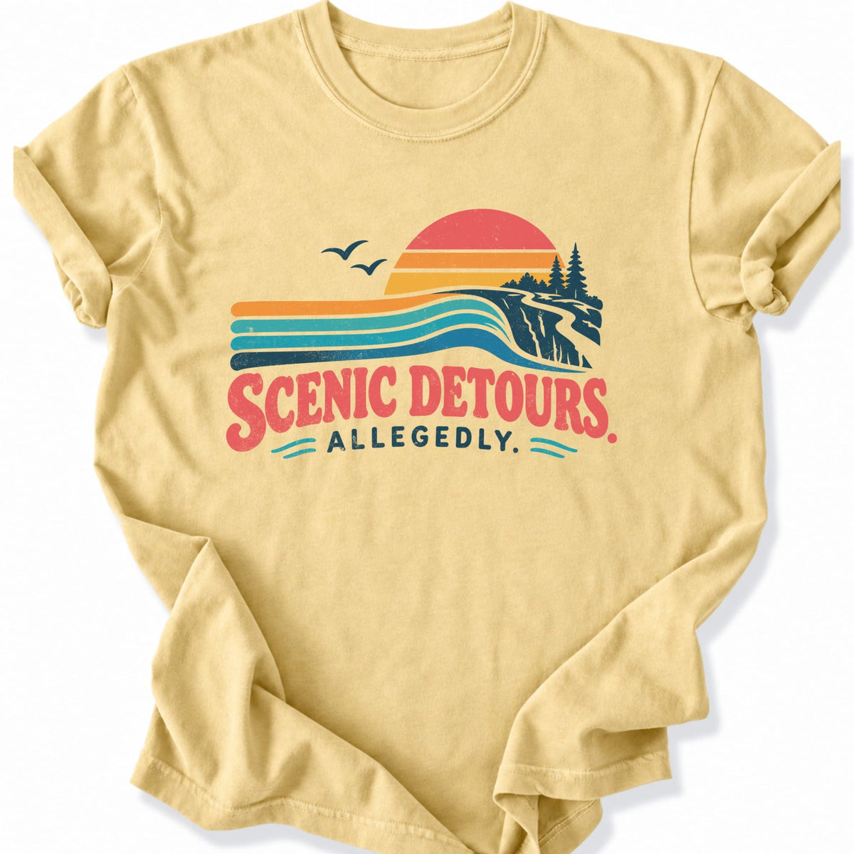 Printify T-Shirt Butter / S Scenic Detours T-Shirt