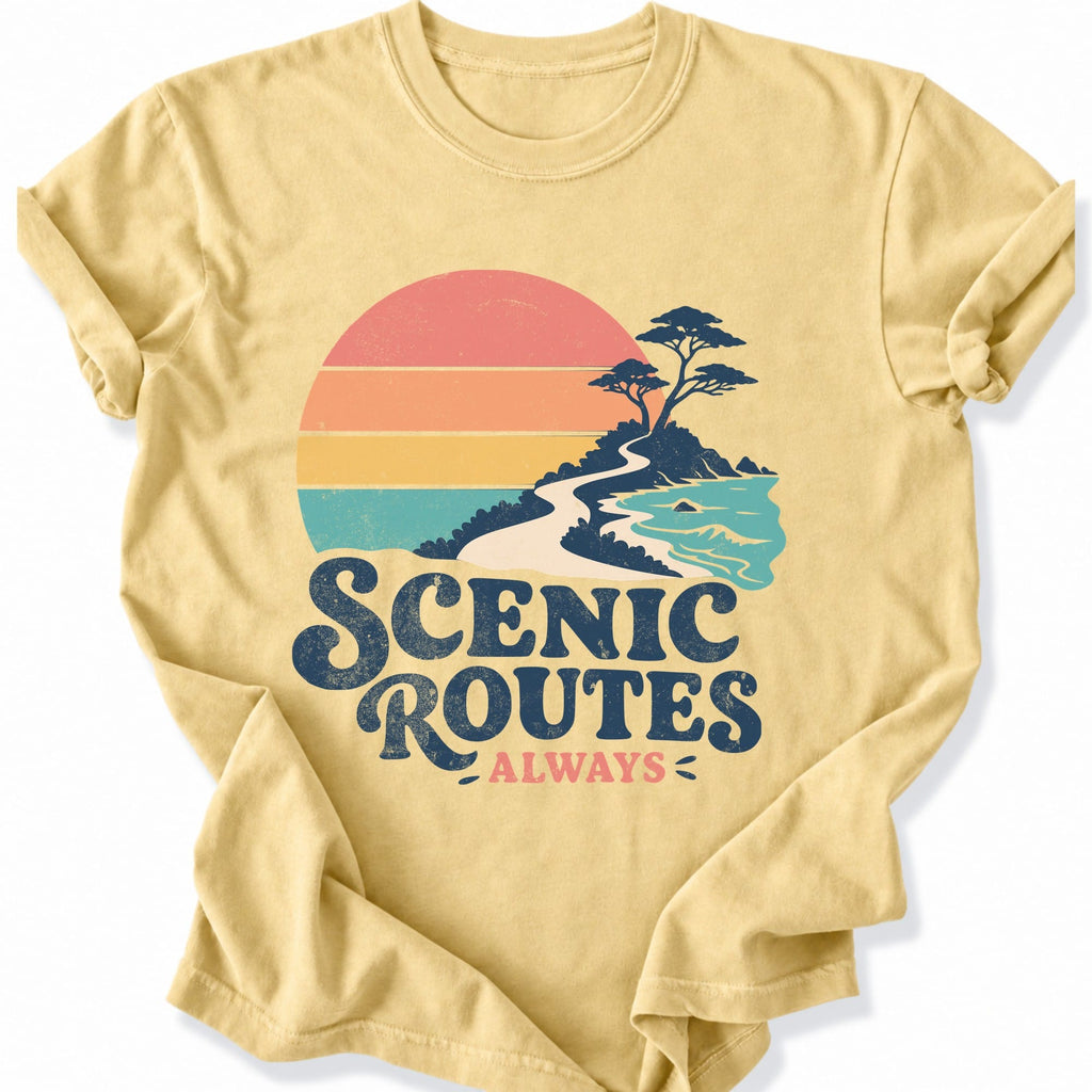 Printify T-Shirt Butter / S Scenic Routes Always T-Shirt