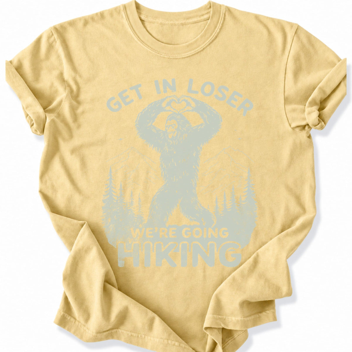 Printify T-Shirt Butter / S We're Going Hiking T-Shirt