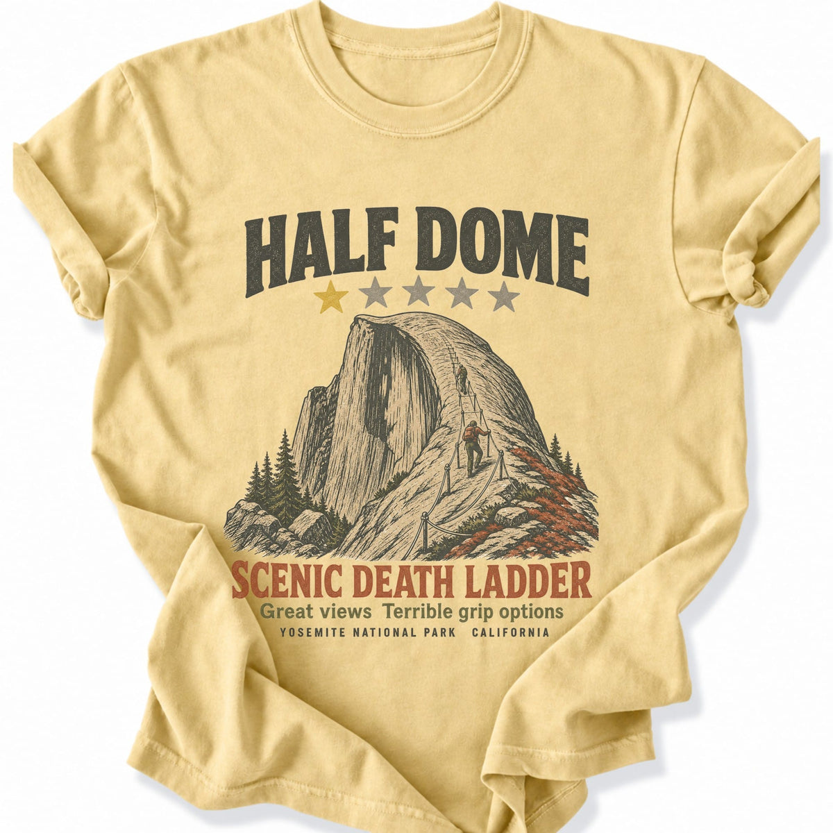 Printify T-Shirt Butter / S Yosemite's Dark Humor T-Shirt
