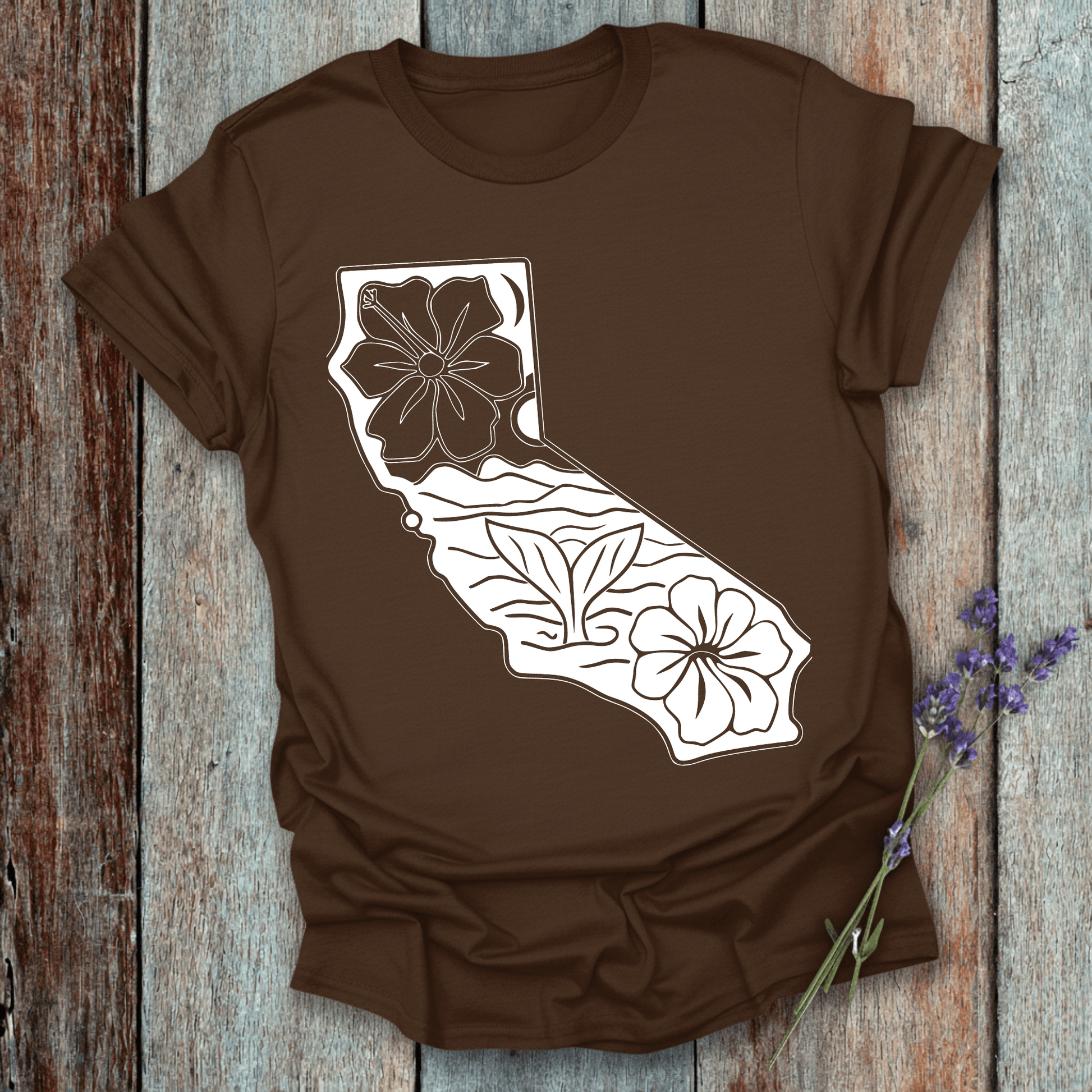 Printify T-Shirt California Whale Tail T-Shirt