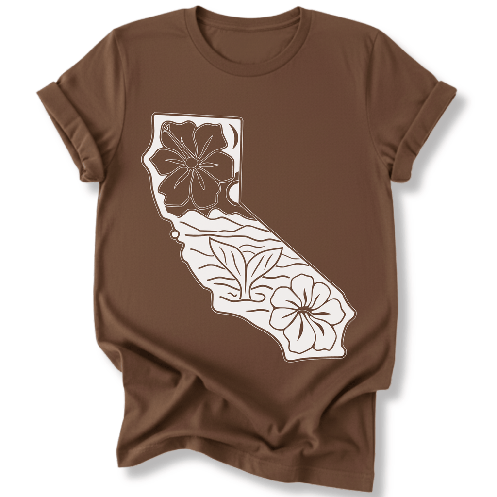 Printify T-Shirt California Whale Tail T-Shirt