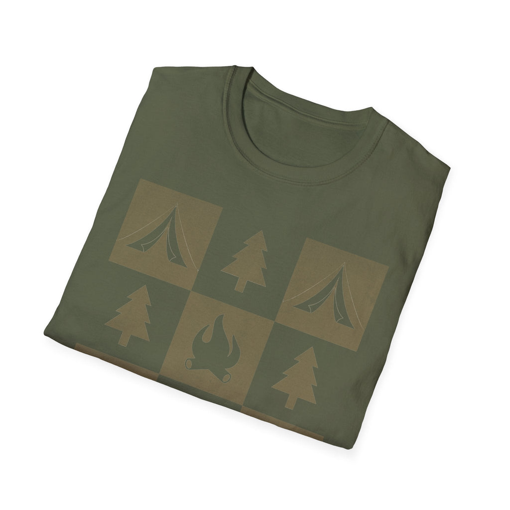 Printify T-Shirt Campfire Adventure Unisex Softstyle T-Shirt - Perfect for Outdoor Lovers