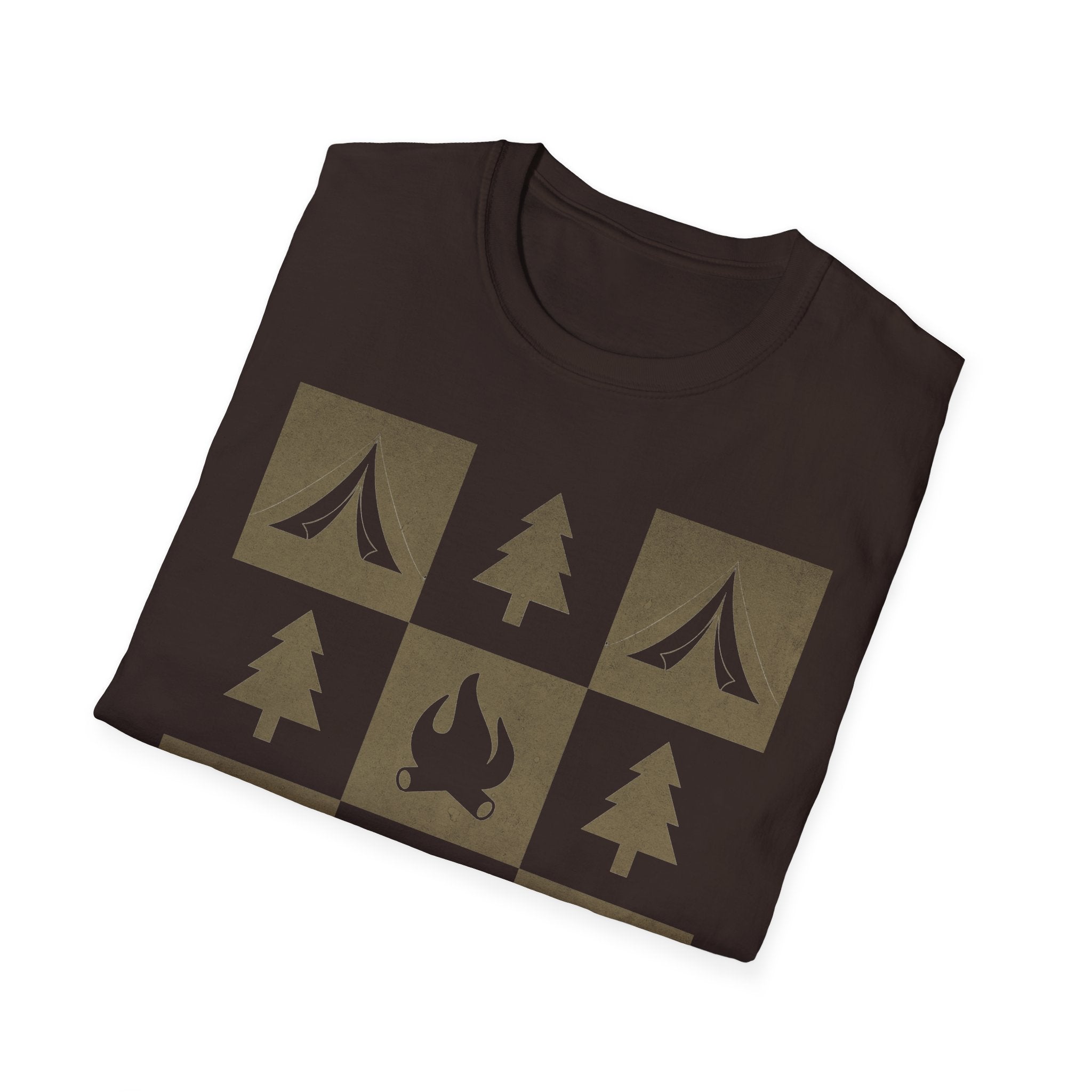 Printify T-Shirt Campfire Adventure Unisex Softstyle T-Shirt - Perfect for Outdoor Lovers