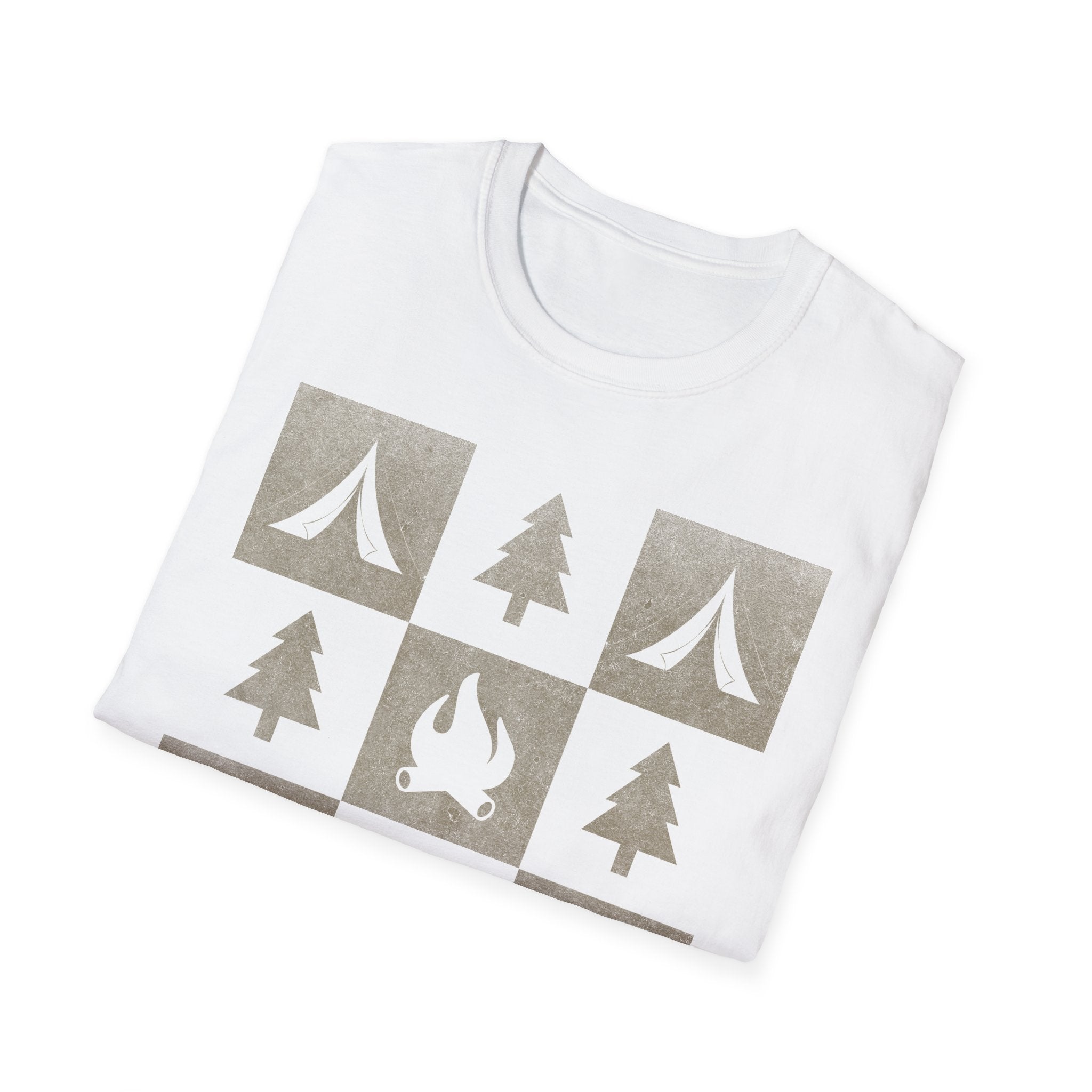 Printify T-Shirt Campfire Adventure Unisex Softstyle T-Shirt - Perfect for Outdoor Lovers