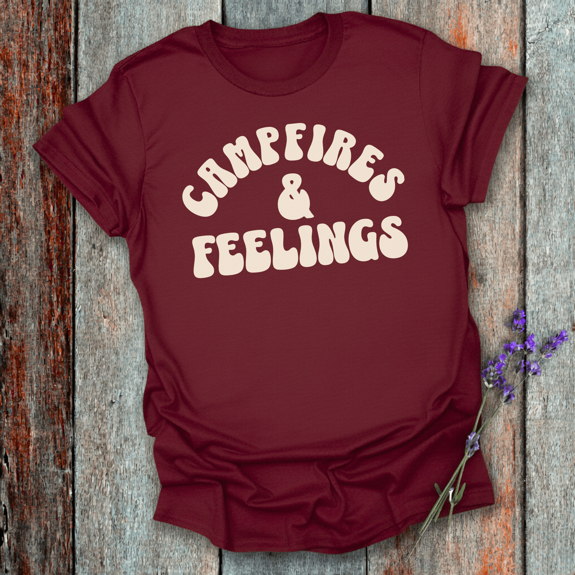 Printify T-Shirt Campfires & Feelings