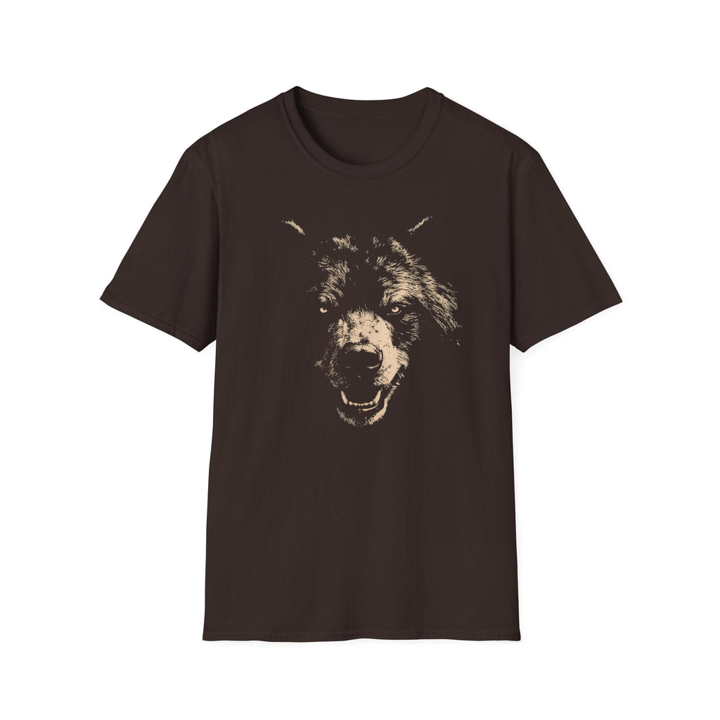 Printify T-Shirt Dark Chocolate / S Bear Scare