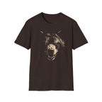 Printify T-Shirt Dark Chocolate / S Bear Scare