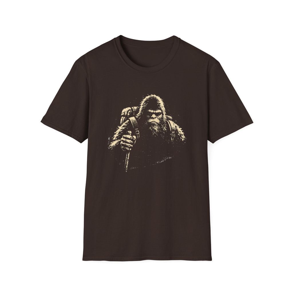 Printify T-Shirt Dark Chocolate / S Bigfoot Hiking