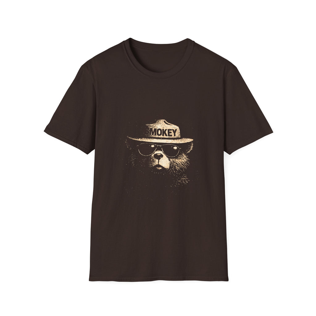 Printify T-Shirt Dark Chocolate / S Cute Smokey