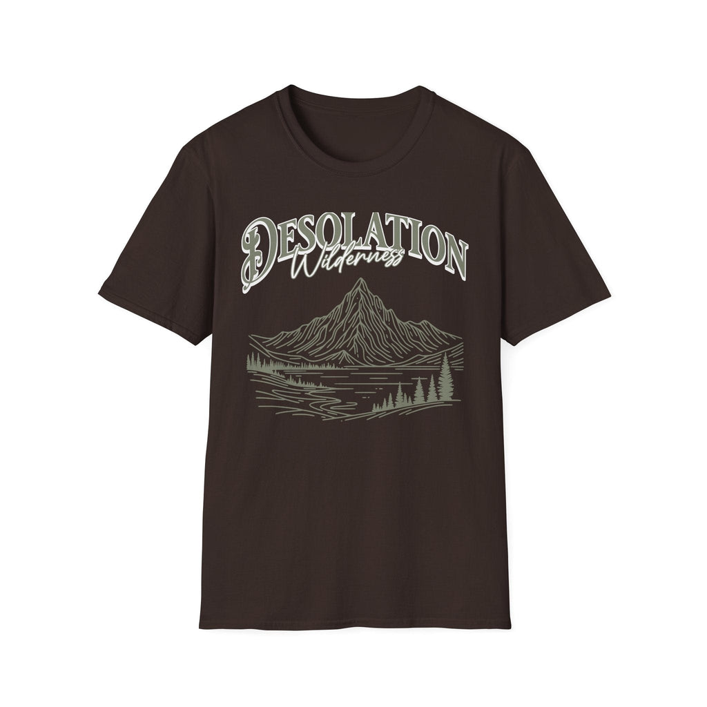 Printify T-Shirt Dark Chocolate / S Desolation Wilderness