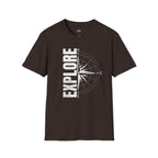 Printify T-Shirt Dark Chocolate / S Explore the World