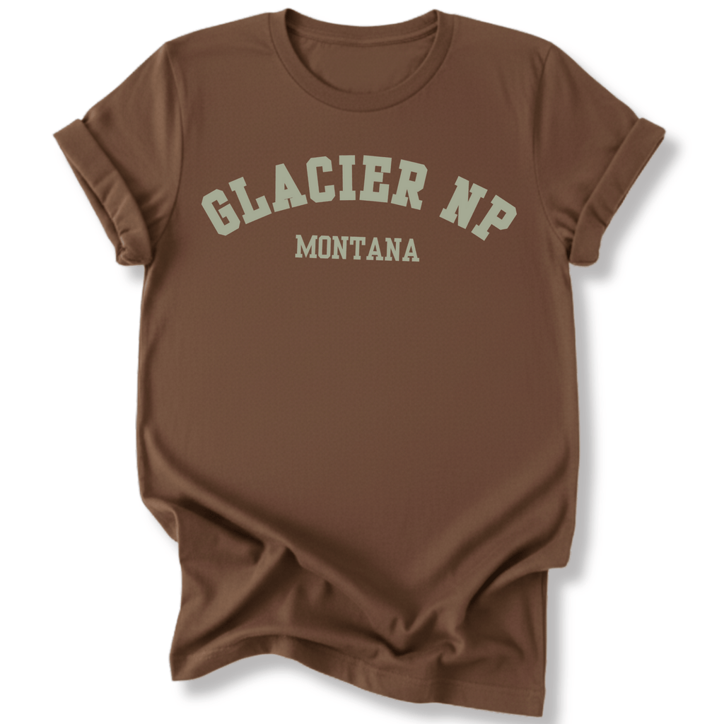 Printify T-Shirt Dark Chocolate / S Glacier NP