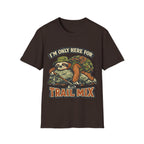 Printify T-Shirt Dark Chocolate / S Here For The Trail Mix