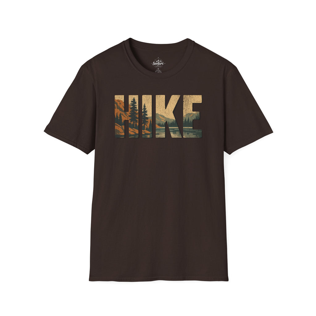 Printify T-Shirt Dark Chocolate / S HIKE