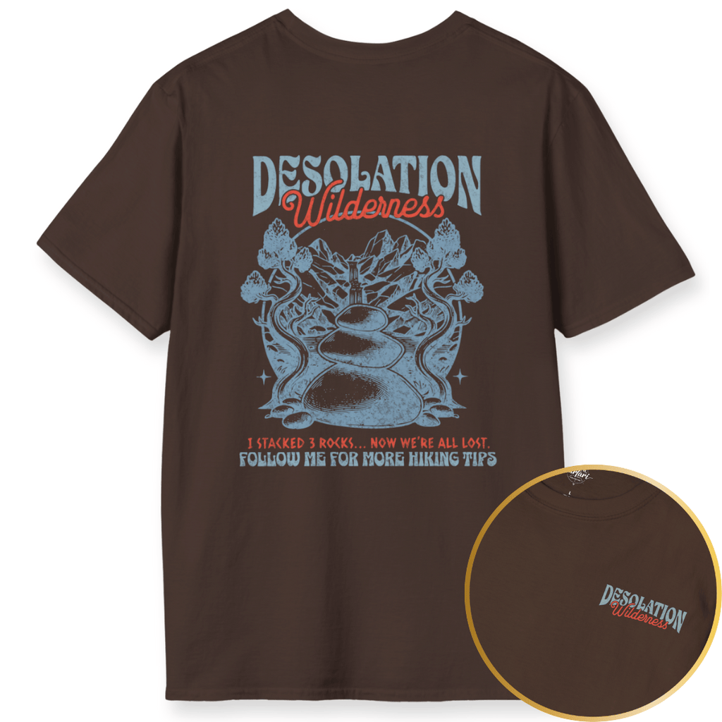 Printify T-Shirt Dark Chocolate / S I stacked Rocks, Now we're all lost!