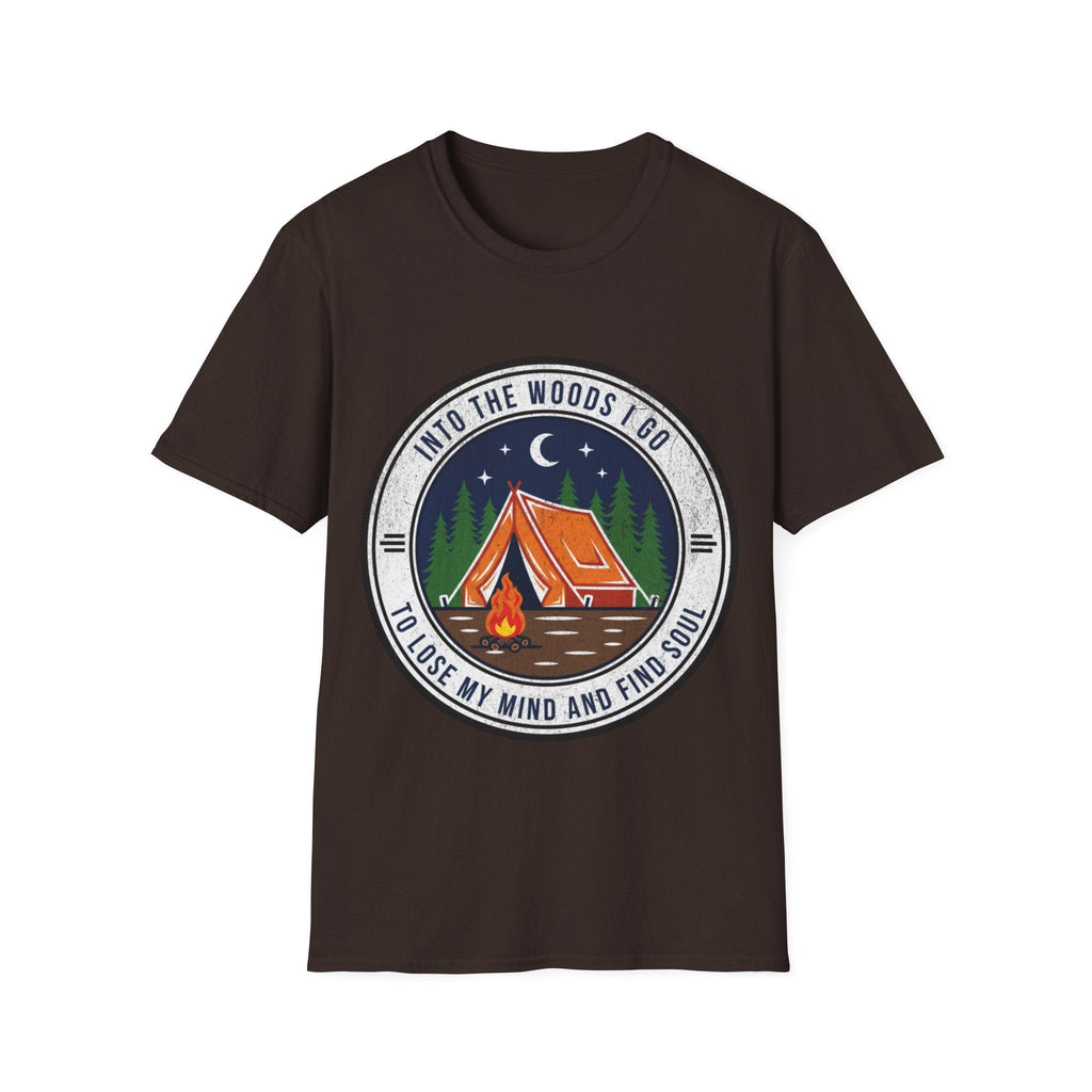 Printify T-Shirt Dark Chocolate / S Into the Woods i Go
