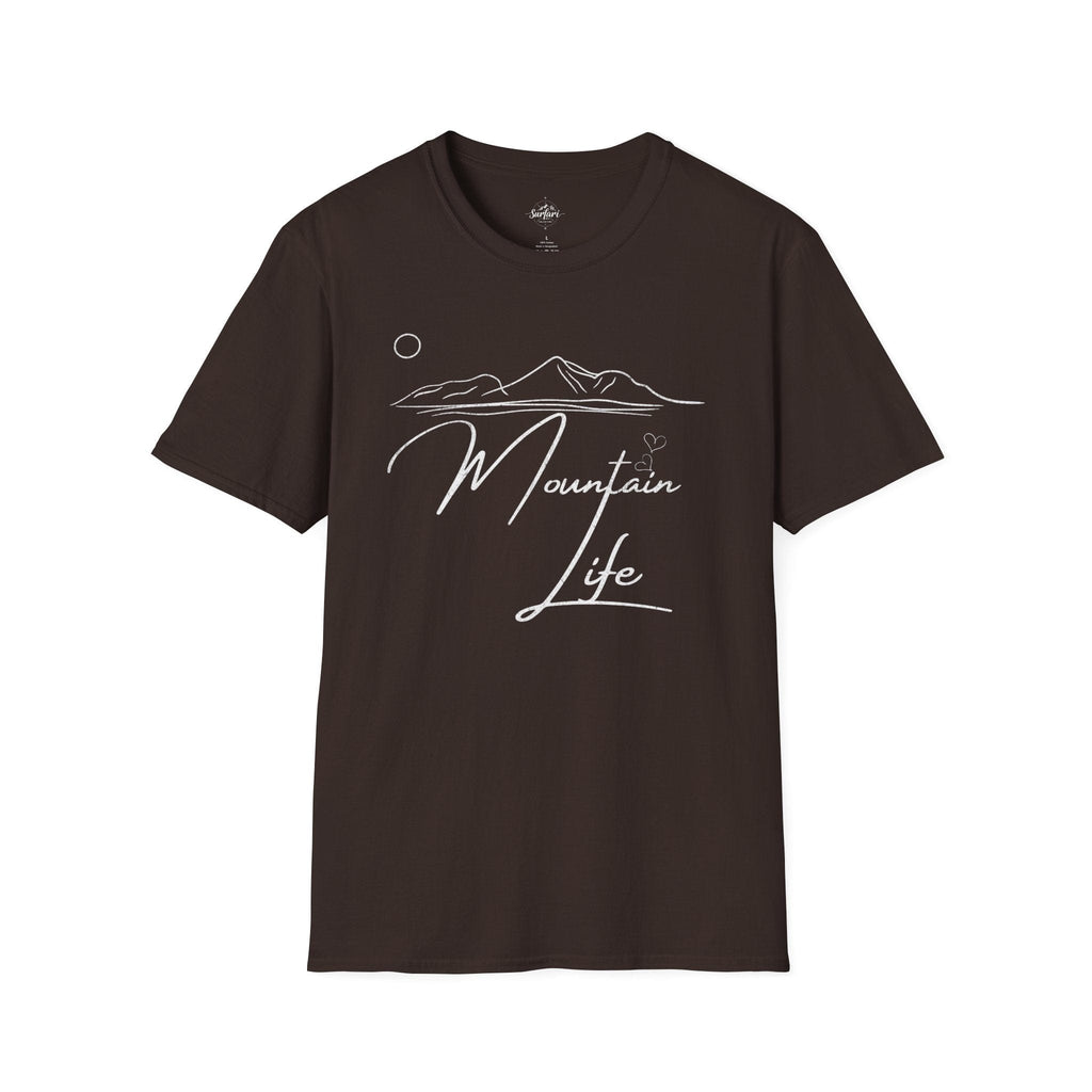 Printify T-Shirt Dark Chocolate / S Mountain Life