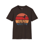 Printify T-Shirt Dark Chocolate / S Retro Sunset Duck