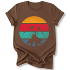 Printify T-Shirt Dark Chocolate / S Retro Sunset Roasted Marshmallows