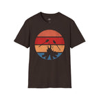 Printify T-Shirt Dark Chocolate / S Retro Sunset Roasting Marshmallows