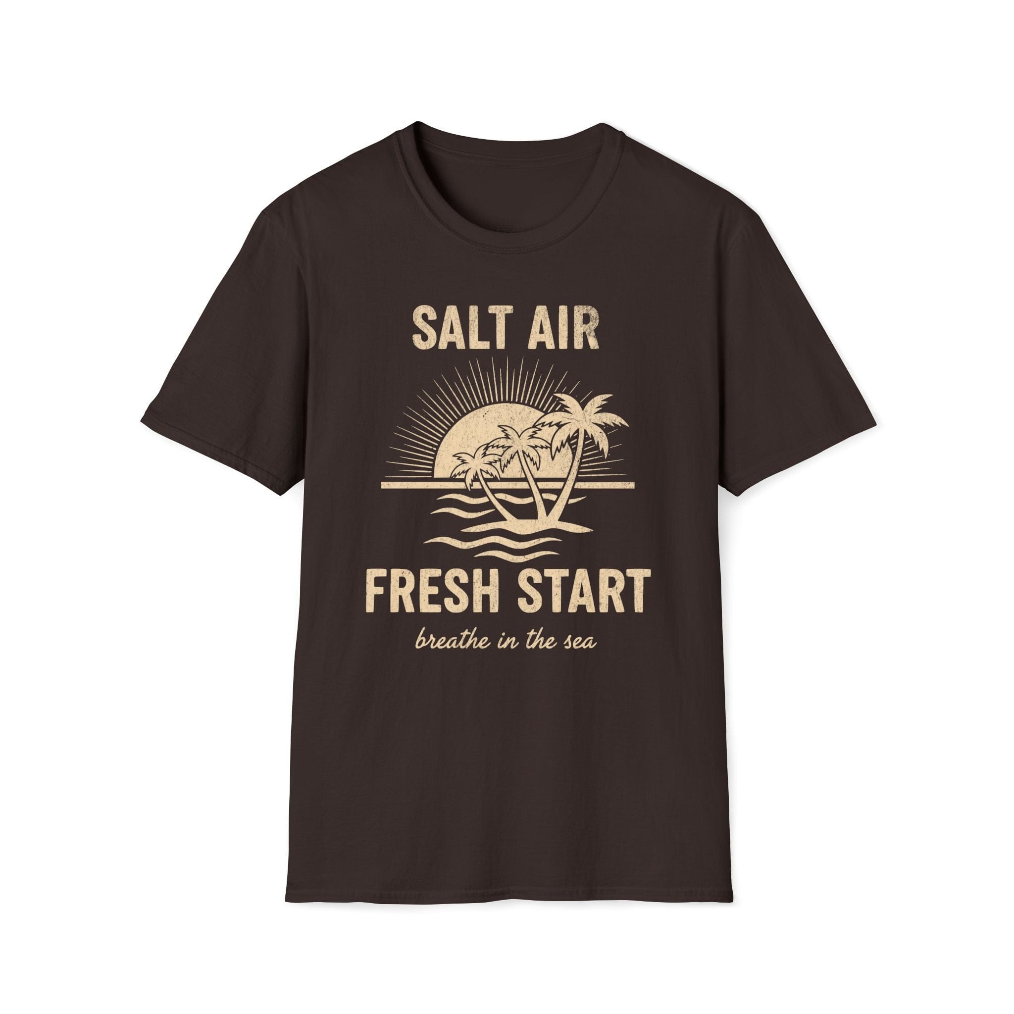 Printify T-Shirt Dark Chocolate / S Salt Air